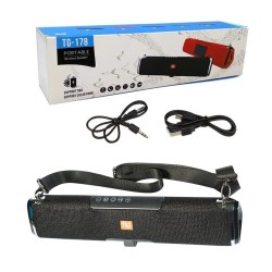 T&G SOLAR CHARGING WIRELESS BLUETOOTH SPEAKER TG-178 TF/USB/FM/AUX/HANDSFREE/STRAP/TWS BLACK T&G SOLAR CHARGING WIRELESS BLUETOOTH SPEAKER TG-178 TF/USB/FM/AUX/HANDSFREE/STRAP/TWS BLACK